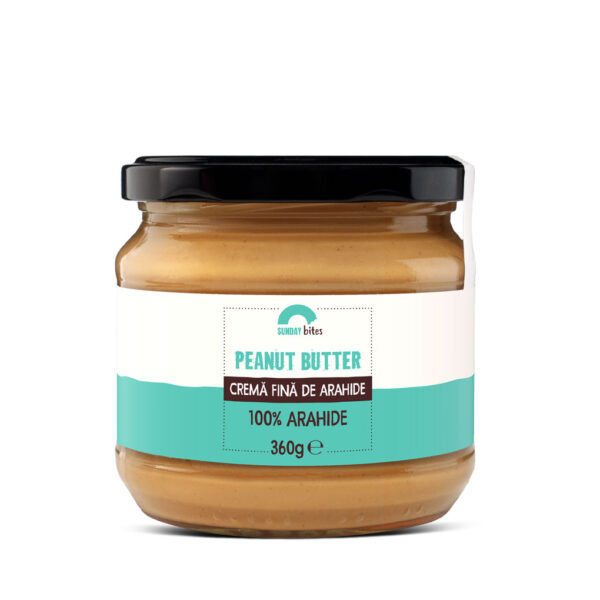 Unt de arahide fin fără zahăr - Peanut butter smooth - Normal - 360g
