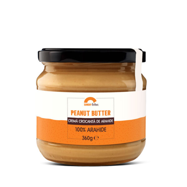 Unt de arahide crocant fără zahăr - Peanut butter crunchy - Normal - 360g