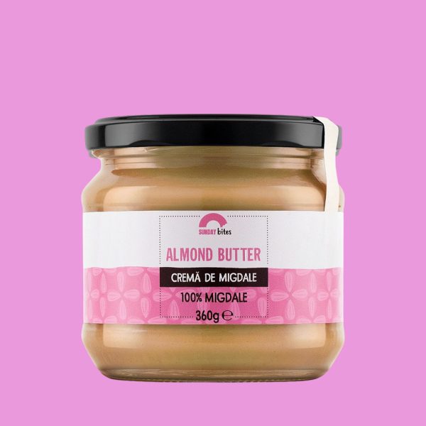 unt de migdale natural fără zahar, 100% migdale coapte