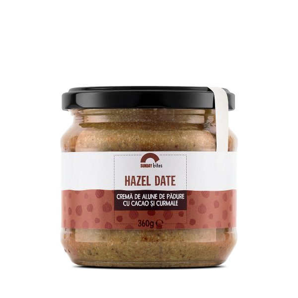 Cremă de alune de pădure, cacao și curmale - Hazel date - Normal - 360g