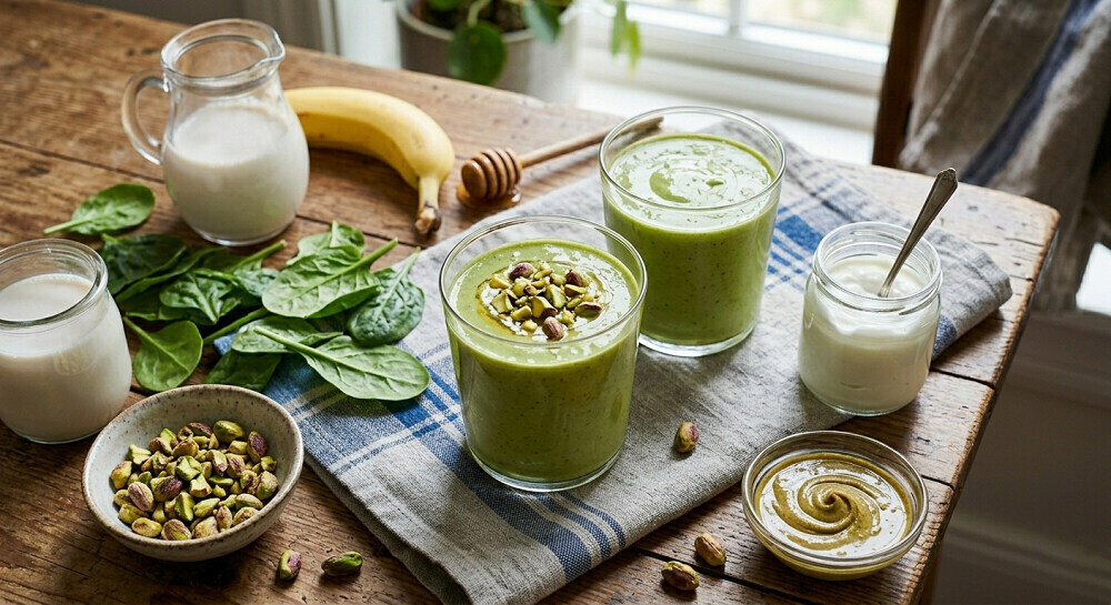 Smoothie verde fistichiu