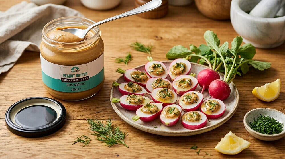 ridichi de luna cu pesto de arahide