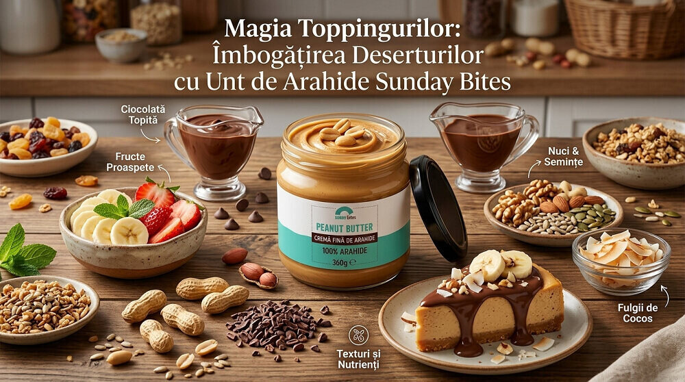 Topping cu unt de arahide