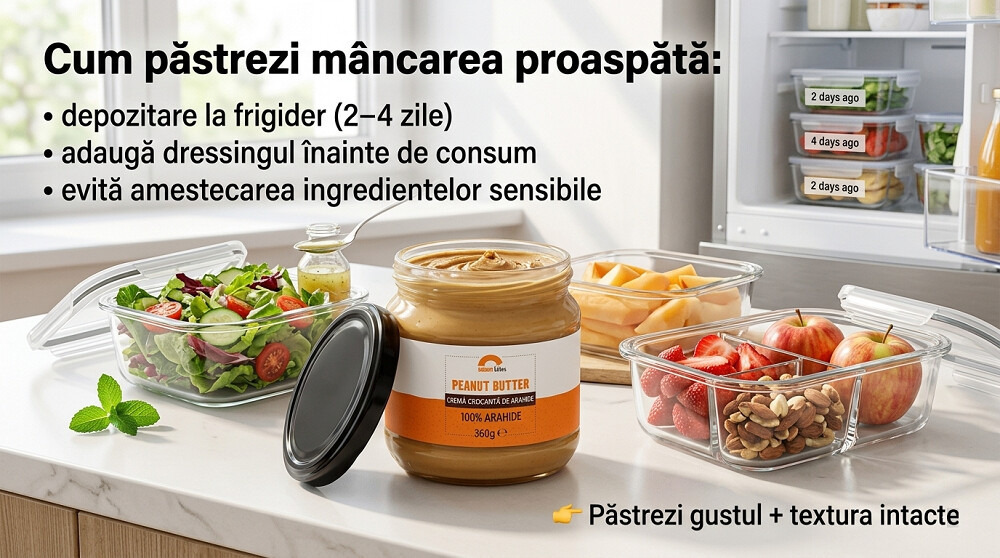 cum pastrezi mancarea proaspata pentru meal prep