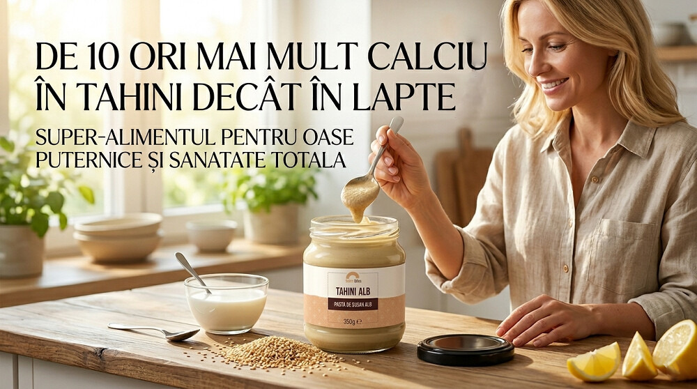 De pana la de 10 ori mai mult calciu in tahini decat in lapte