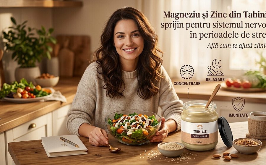 Magneziu si Zinc din Tahini: sprijin pentru sistemul nervos in perioadele de stres