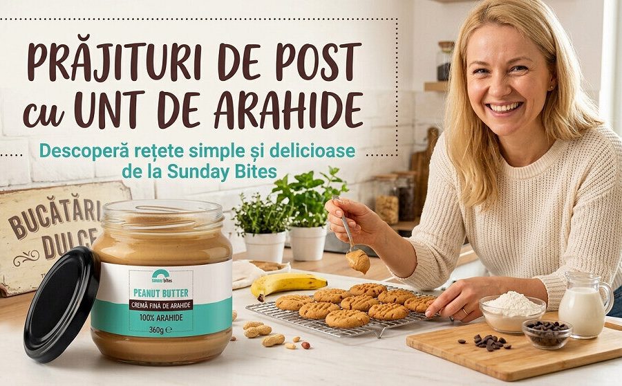 Prajituri de post cu unt de arahide