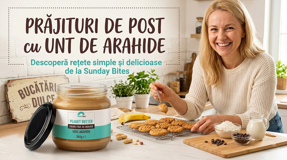 Prajituri de post cu unt de arahide