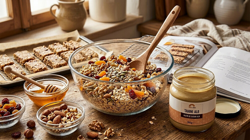 retete cu tahini - batoane energizante