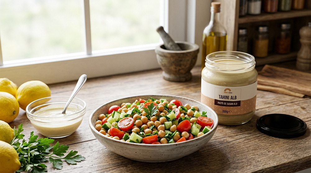 salata naut cu dressing de pasta susa
