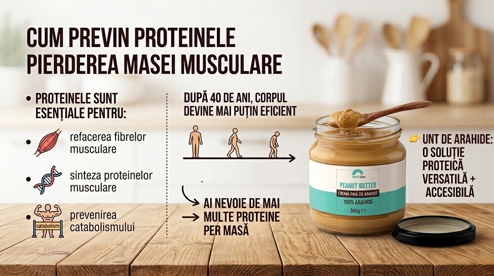 Proteinele din untul de arahide versus pierderea masei musculare