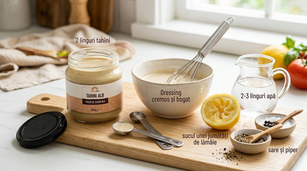 cu ce se combina tahini pentru salate