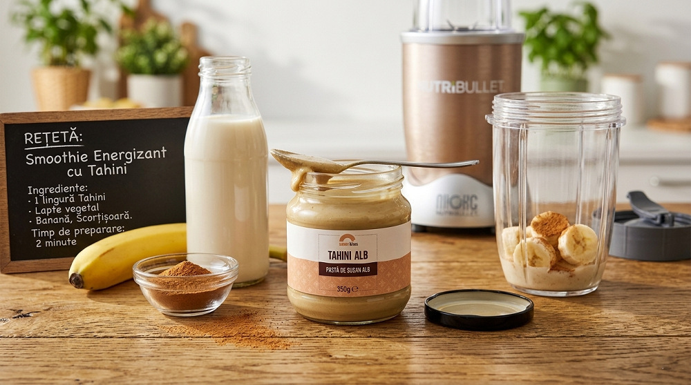smoothie energizant cu pasta de susan