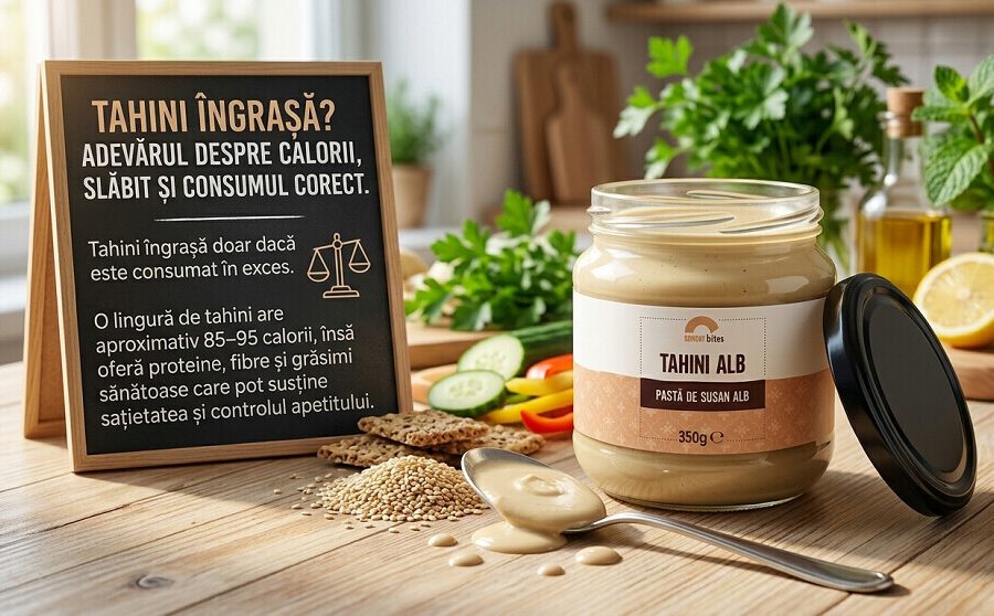 Tahini ingrasa sau slabeste? Cate calorii are o lingura de pasta de susan