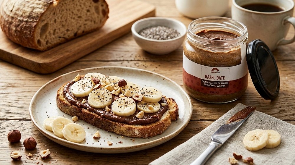 toast cu Hazel Date si banane